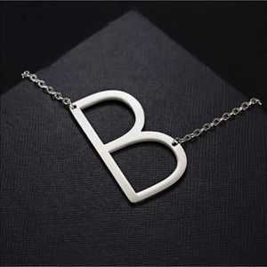 Initial “B” Necklace